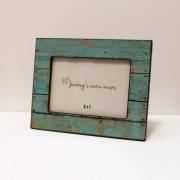 5x7 Wood Photo Frame Weathered Rustic Turquoise